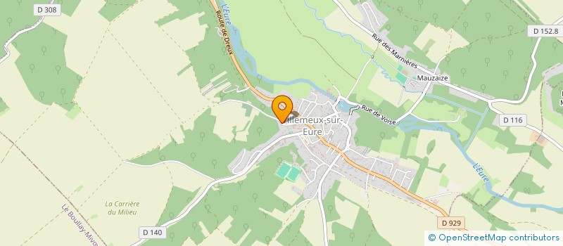 localisation de l'entreprise SCI DU PONT AUX JUIFS à VILLEMEUX-SUR-EURE