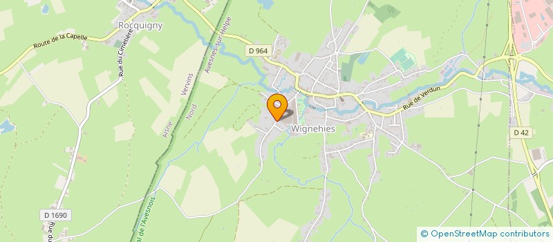 localisation de l'entreprise SCI DU PONT BOUSSUS  WIGNEHIES