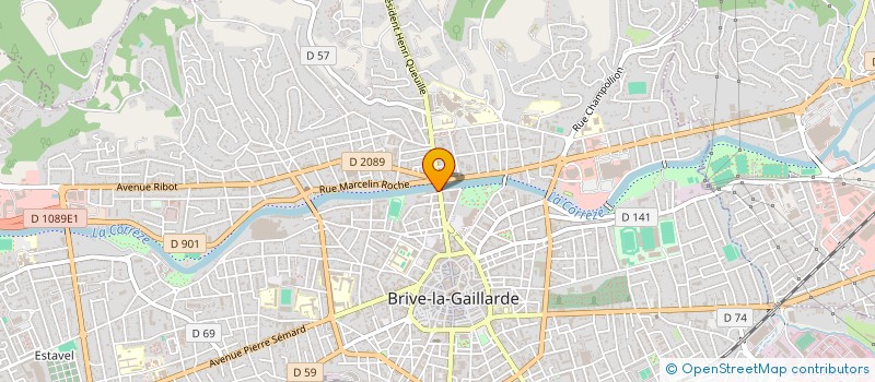 localisation de l'entreprise SCI DU PONT CARDINAL à BRIVE-LA-GAILLARDE