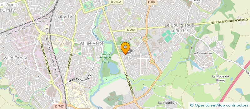 localisation de l'entreprise SCI DU PONT COET à LA ROCHE-SUR-YON