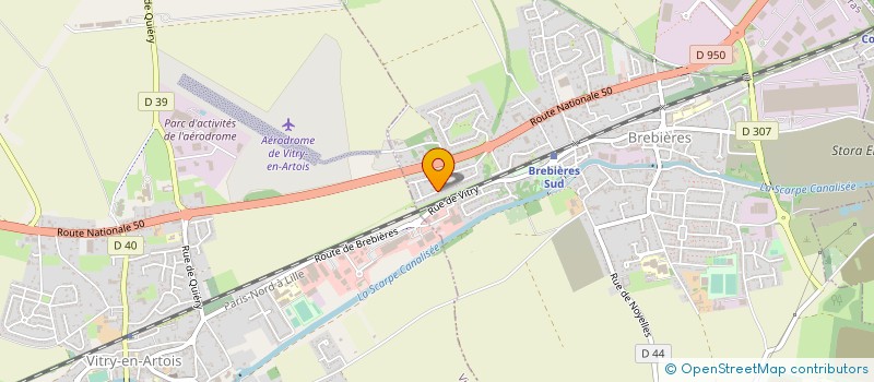 localisation de l'entreprise SCI DU PONT COUPE  BREBIERES