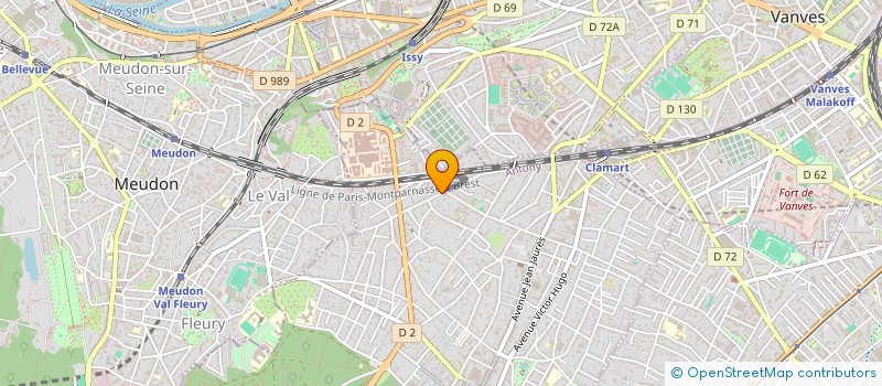 localisation de l'entreprise SCI DU PONT D'AMOUR à CLAMART