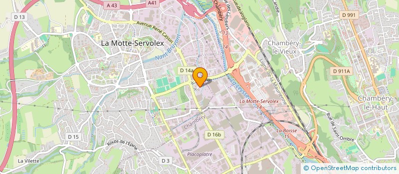 localisation de l'entreprise SCI DU PONT D'ARC  LA MOTTE-SERVOLEX