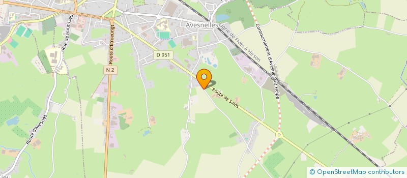 localisation de l'entreprise SCI DU PONT D'ARDOISE  AVESNELLES