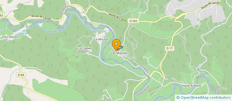 localisation de l'entreprise SCI DU PONT D ARGENS  LE THORONET