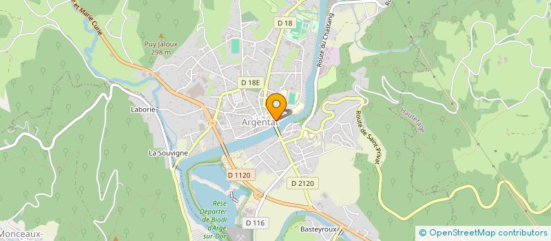 localisation de l'entreprise SCI DU PONT D'ARGENTAT à ARGENTAT-SUR-DORDOGNE
