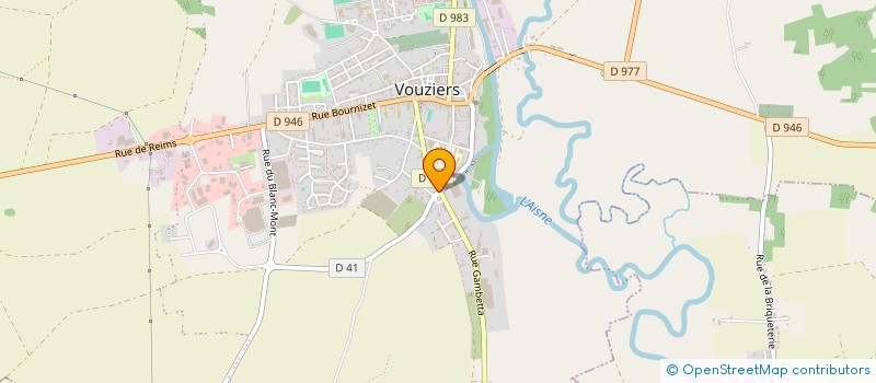 localisation de l'entreprise SCI DU PONT D'AVROGNE  VOUZIERS