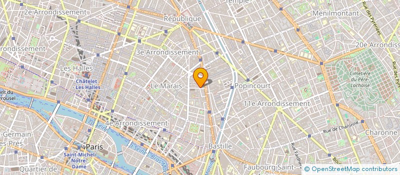 localisation de l'entreprise SCI DU PONT D'HENNBROCQ  PARIS