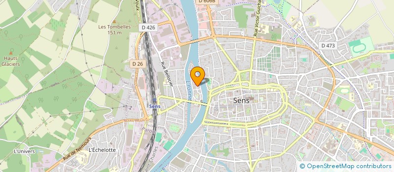 localisation de l'entreprise SCI DU PONT D YONNE à SENS