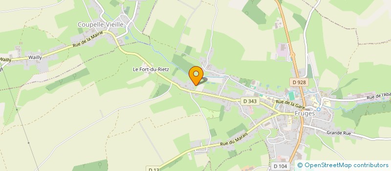 localisation de l'entreprise SCI DU PONT DE BOIS  FRUGES