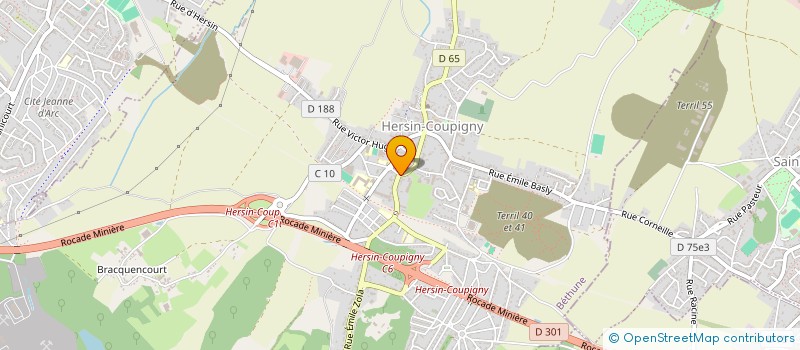 localisation de l'entreprise SCI DU PONT DE BRIQUES  HERSIN-COUPIGNY