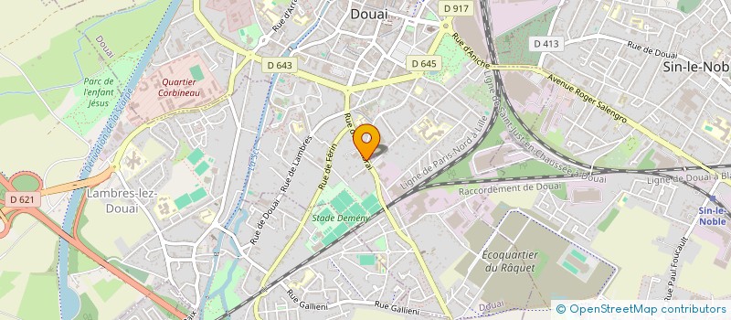 localisation de l'entreprise SCI DU PONT DE CAMBRAY à DOUAI