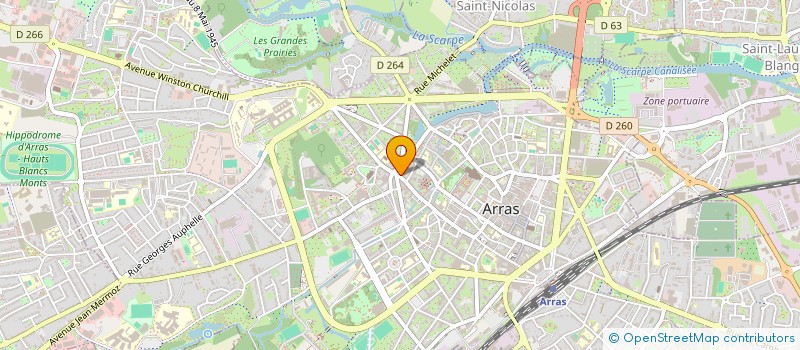 localisation de l'entreprise SCI DU PONT DE CITE à ARRAS