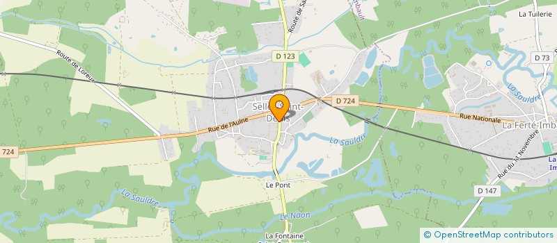 localisation de l'entreprise SCI DU PONT DE COURGERAIS  SELLES-SAINT-DENIS