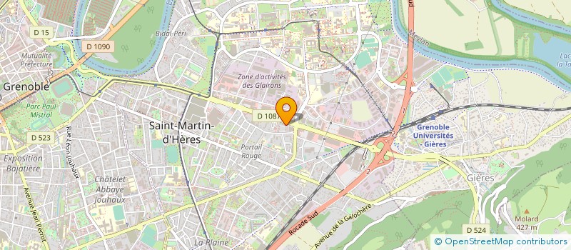 localisation de l'entreprise SCI DU PONT DE COURS à SAINT-MARTIN-D'HERES