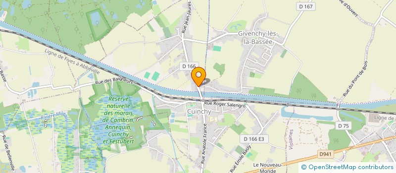 localisation de l'entreprise SCI DU PONT DE CUINCHY  CUINCHY