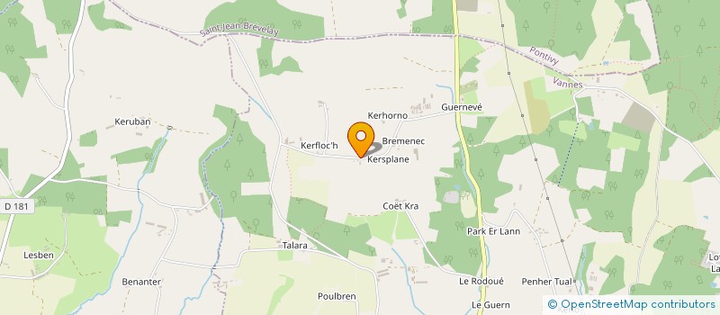 localisation de l'entreprise SCI DU PONT DE KERGONAN  PLAUDREN