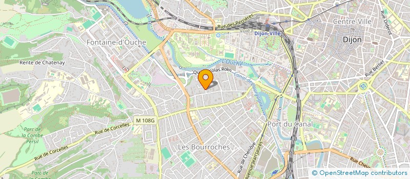 localisation de l'entreprise SCI DU PONT DE L'OUCHE à DIJON