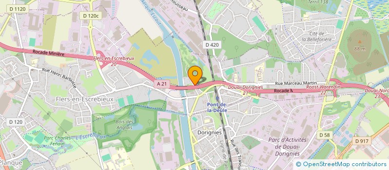 localisation de l'entreprise SCI DU PONT DE LA DEULE  FLERS-EN-ESCREBIEUX