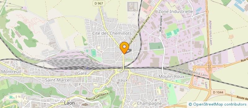 localisation de l'entreprise SCI DU PONT DE LA MANOISE à LAON