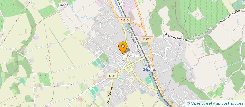 localisation de l'entreprise SCI DU PONT DE LA POINTE  GRISOLLES