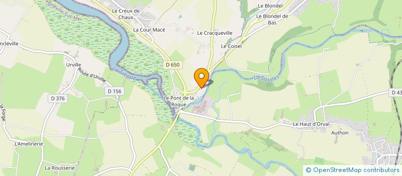 localisation de l'entreprise SCI DU PONT DE LA ROQUE  HEUGUEVILLE-SUR-SIENNE