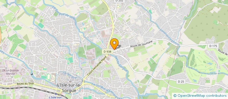 localisation de l'entreprise SCI DU PONT DE LA SABLE  L'ISLE-SUR-LA-SORGUE