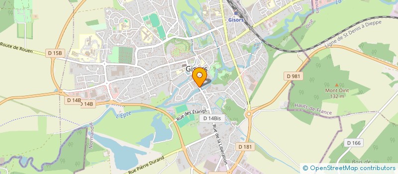 localisation de l'entreprise SCI DU PONT DE LA VIERGE à GISORS
