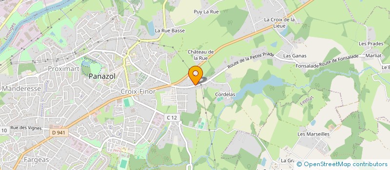localisation de l'entreprise SCI DU PONT DE LAVAUD à PANAZOL