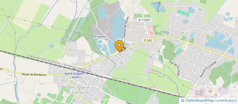 localisation de l'entreprise SCI DU PONT DE MANDRON  IZON