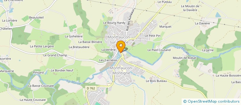 localisation de l'entreprise SCI DU PONT DE MOINE  SEVREMOINE