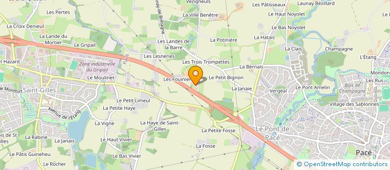 localisation de l'entreprise SCI DU PONT DE PACE  PACE