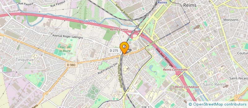 localisation de l'entreprise SCI DU PONT DE PARIS  REIMS