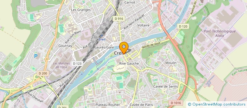 localisation de l'entreprise SCI DU PONT DE PIERRES  CREIL