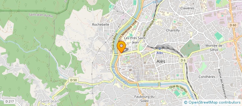 localisation de l'entreprise SCI DU PONT DE RESCA  ALES