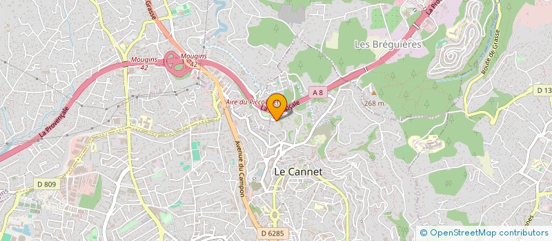 localisation de l'entreprise SCI DU PONT DE RIOU à LE CANNET