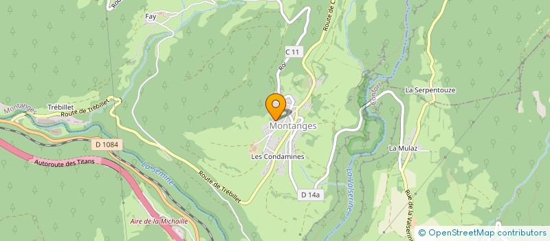 localisation de l'entreprise SCI DU PONT DE SAVOIE  MONTANGES