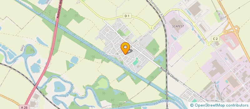 localisation de l'entreprise SCI DU PONT DES BERGERS  RECY