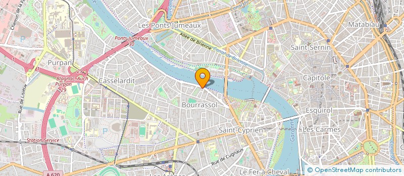 localisation de l'entreprise SCI DU PONT DES CATALANS à TOULOUSE