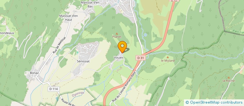 localisation de l'entreprise SCI DU PONT DES FAYES  DORTAN