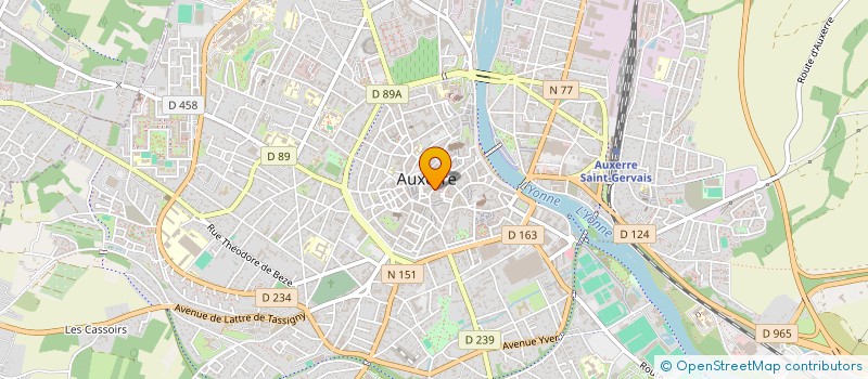 localisation de l'entreprise SCI DU PONT DES MARCHANDS à AUXERRE