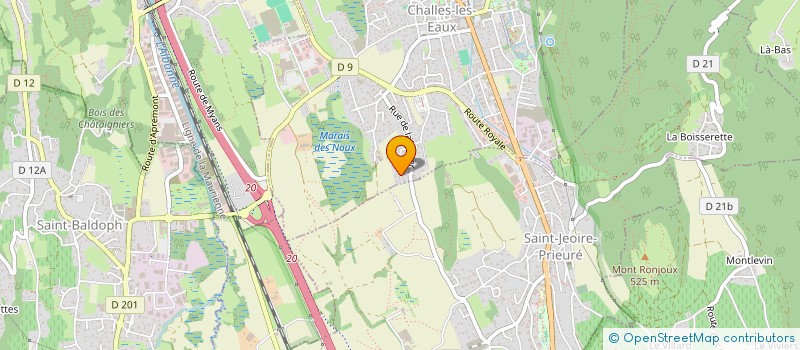 localisation de l'entreprise SCI DU PONT DES PLANCHES  CHALLES-LES-EAUX