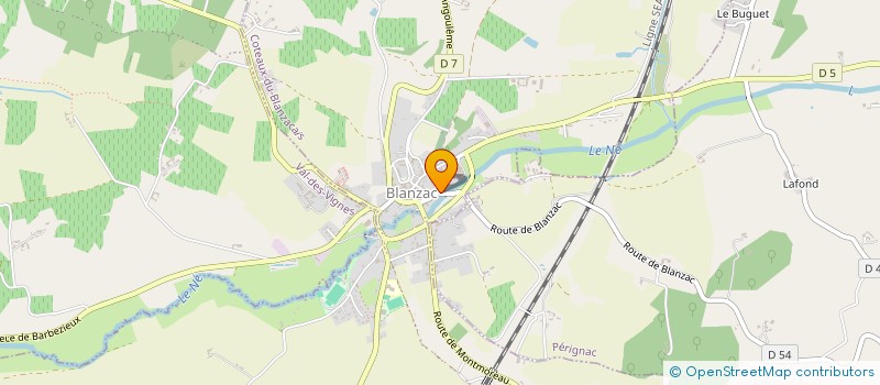 localisation de l'entreprise SCI DU PONT DES RICES  COTEAUX-DU-BLANZACAIS