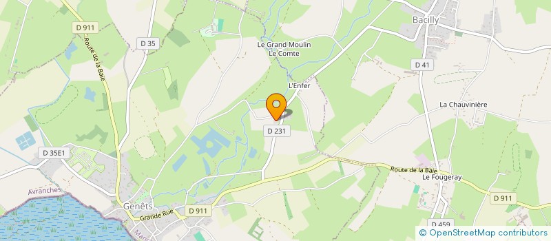 localisation de l'entreprise SCI DU PONT DILLAYE  GENETS