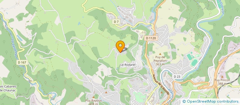 localisation de l'entreprise SCI DU PONT DU BACH  TULLE