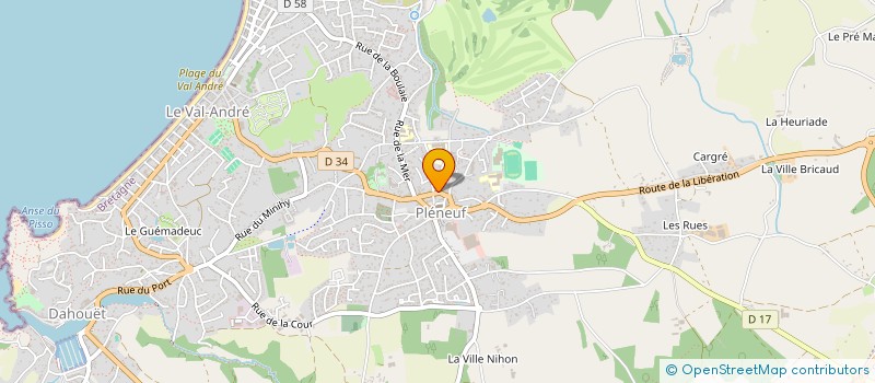 localisation de l'entreprise SCI DU PONT DU BREUIL  PLENEUF-VAL-ANDRE