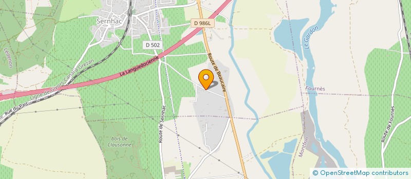 localisation de l'entreprise SCI DU PONT DU GARD  VERS-PONT-DU-GARD