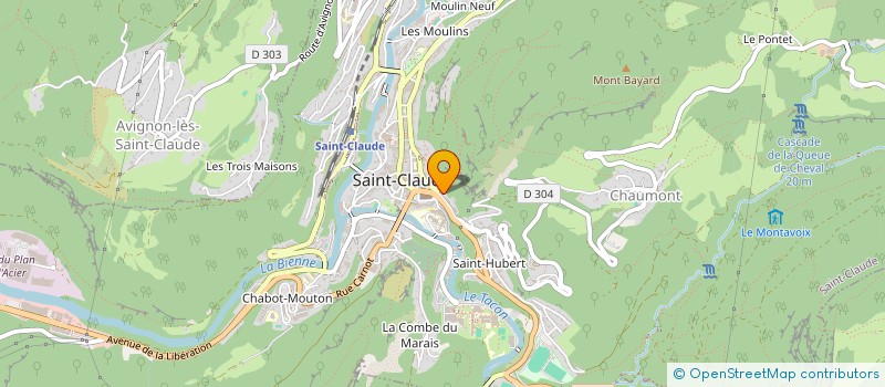 localisation de l'entreprise SCI DU PONT DU GAZ  SAINT-CLAUDE