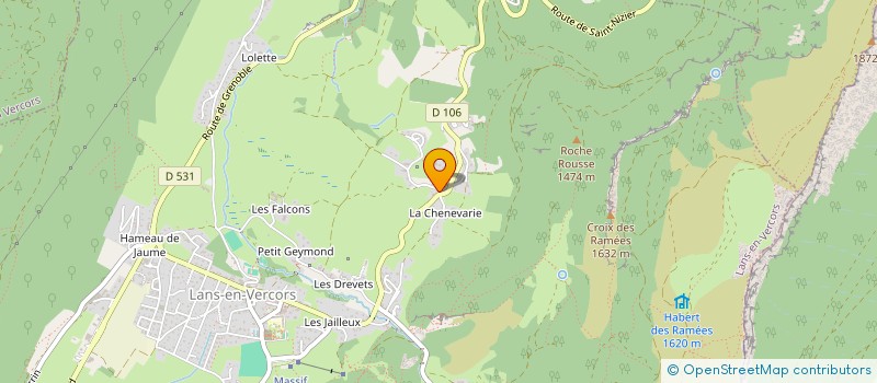 localisation de l'entreprise SCI DU PONT DU VERCORS  LANS-EN-VERCORS