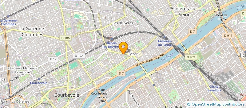 localisation de l'entreprise SCI DU PONT-EUXIN à COURBEVOIE